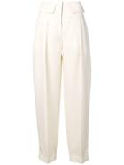 Victoria Victoria Beckham Flap Pocket Trousers - Neutrals