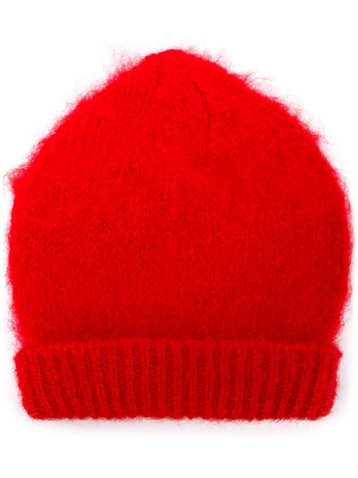 Maison Margiela Classic Beanie Hat - Red