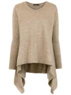 Uma Raquel Davidowicz Asymmetric Knit Top - Neutrals