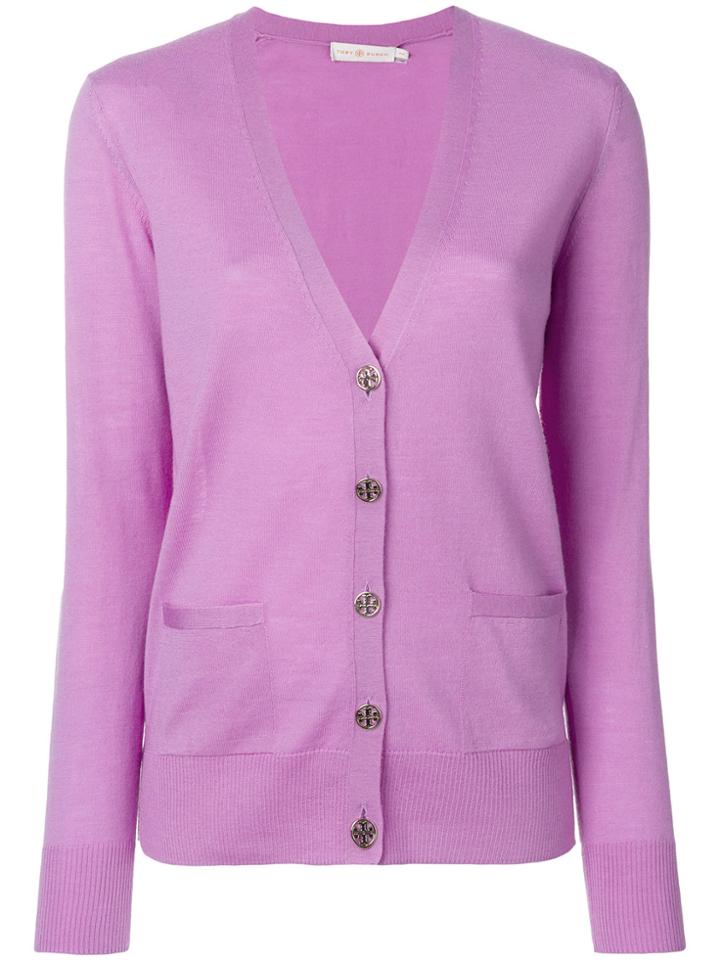Tory Burch Madeline Cardigan - Pink & Purple