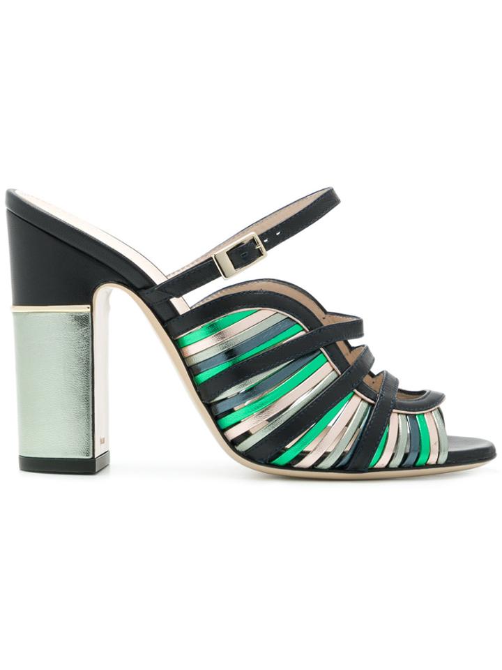 Pollini Multi Strap Sandals - Multicolour