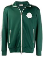 Moncler Logo Plaque Jacket - Green