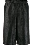 Comme Des Garçons Homme Plus Textured Track Shorts - Black