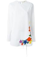 Ports 1961 Rainbow Flower Embroidered Top