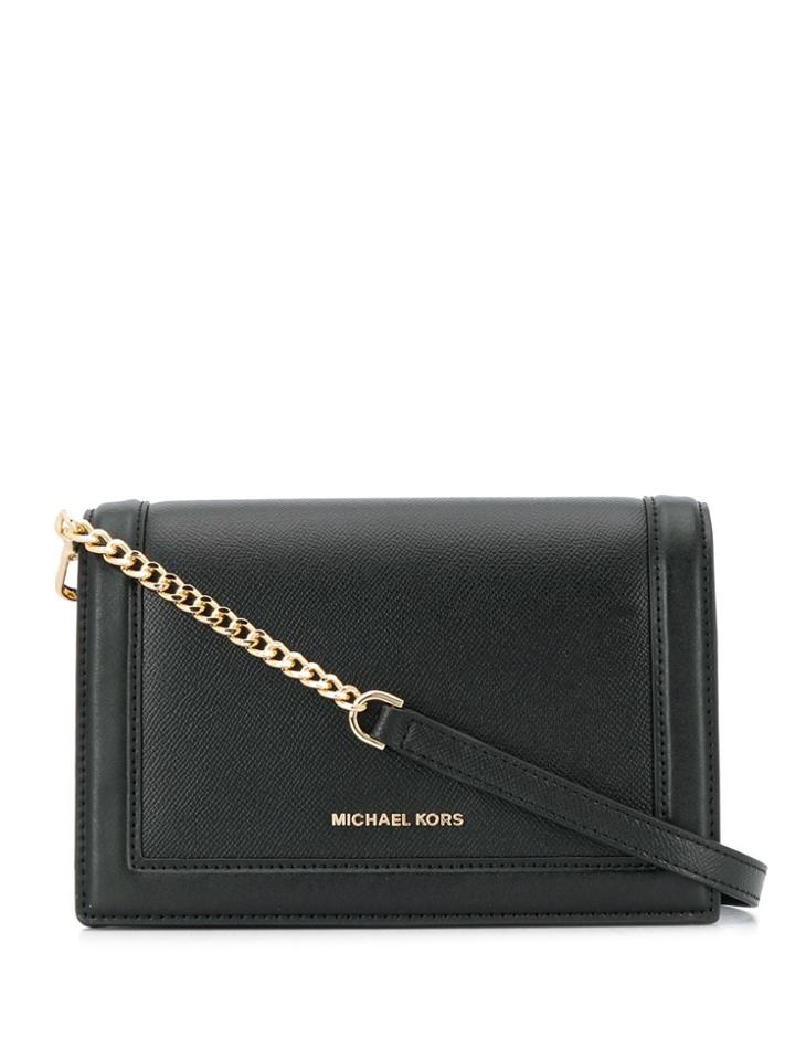 Michael Michael Kors Logo-plaque Shoulder Bag - Black