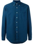 Mp Massimo Piombo Button Down Collar Oxford Shirt, Men's, Size: 39, Blue, Cotton