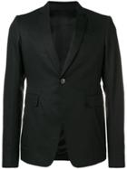 Rick Owens Casual Fitted Blazer - 09 Black