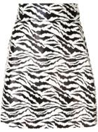Bambah Zebra Mini Skirt - White