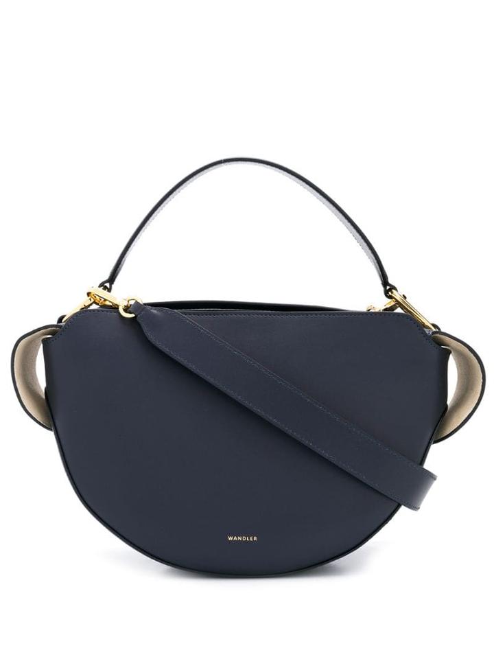 Wandler Curved Semi-circle Tote - Blue