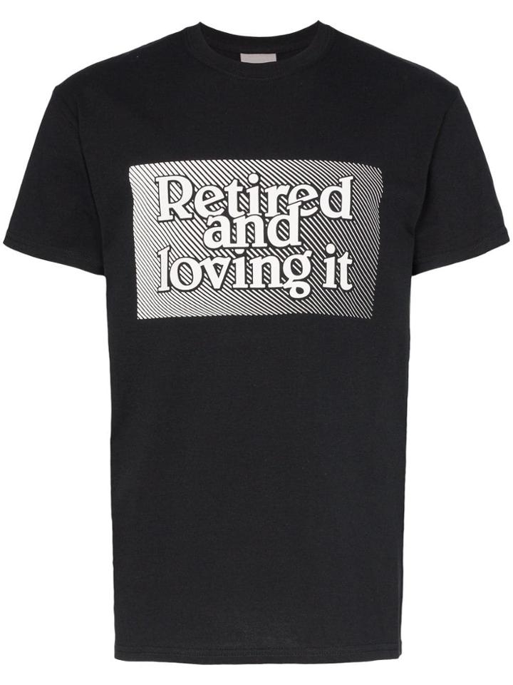 Ashley Williams Slogan Print Short-sleeved Cotton T-shirt - Black