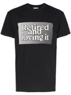Ashley Williams Slogan Print Short-sleeved Cotton T-shirt - Black
