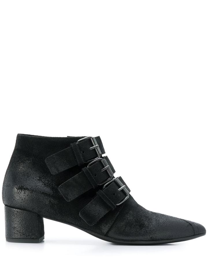 Marsèll Triple Buckle Ankle Boots - Black
