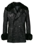Jean Paul Gaultier Pre-owned Faux Fur Collar Jacket - Black