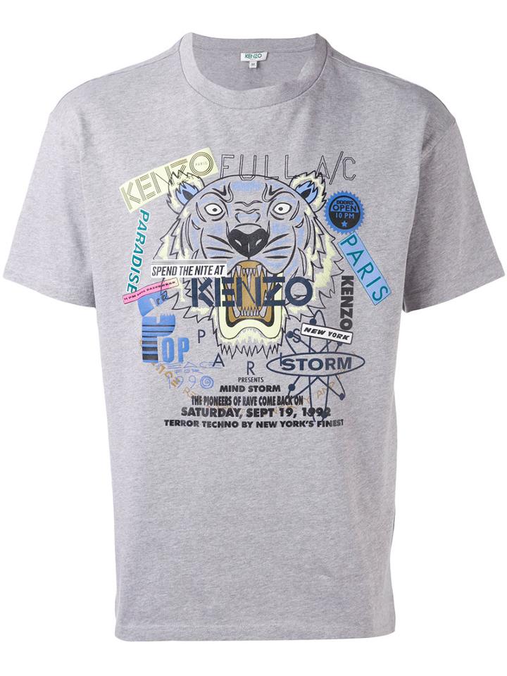 Kenzo - Graffiti Print T-shirt - Men - Cotton - S, Grey, Cotton