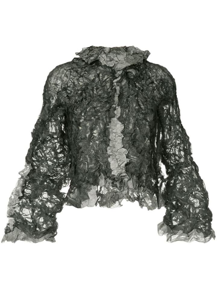 Issey Miyake Pre-owned Crumpled Jacket - Black