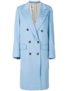 Alberto Biani Double Breasted Coat - Blue