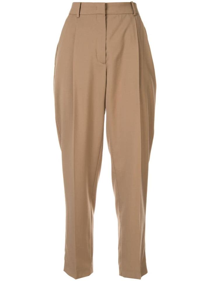 Nº21 Tailored Tapered-leg Trousers - Brown