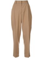 Nº21 Tailored Tapered-leg Trousers - Brown