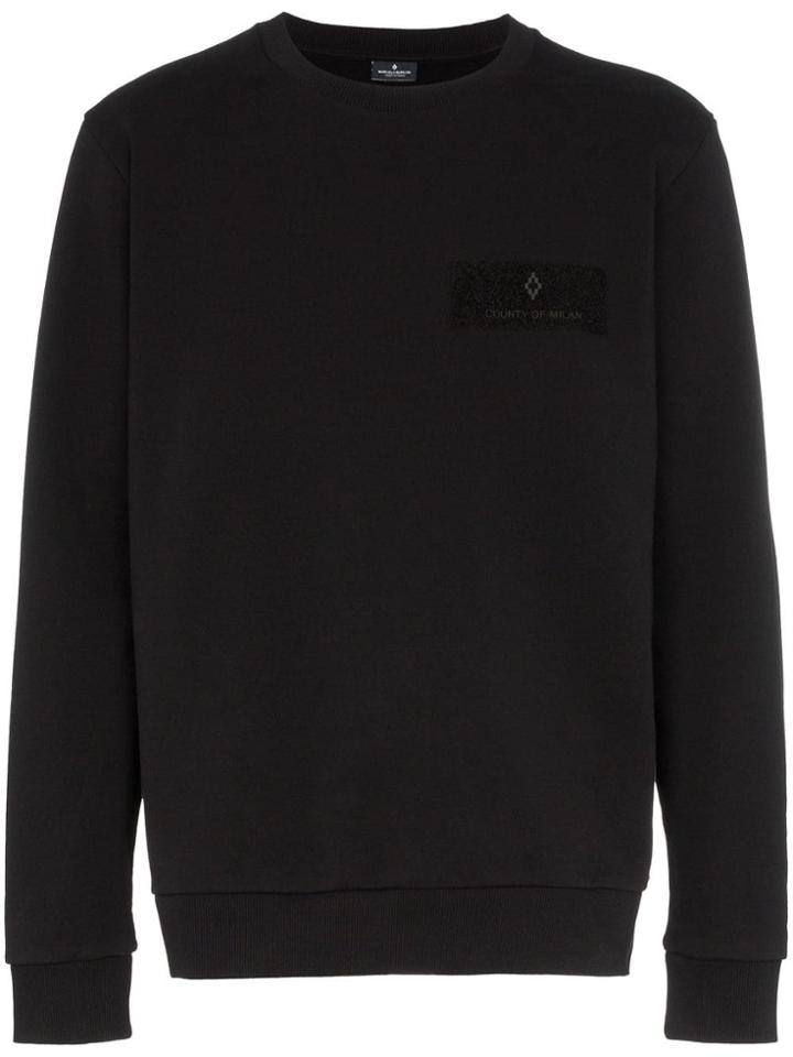 Marcelo Burlon County Of Milan Wings Patch Sweatshirt - Black