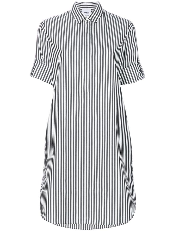 Akris Striped Shirt Dress - Black