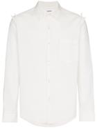 Sulvam Double Collar Cotton Shirt - White