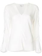 3.1 Phillip Lim Frill And Lace Trim Blouse - White
