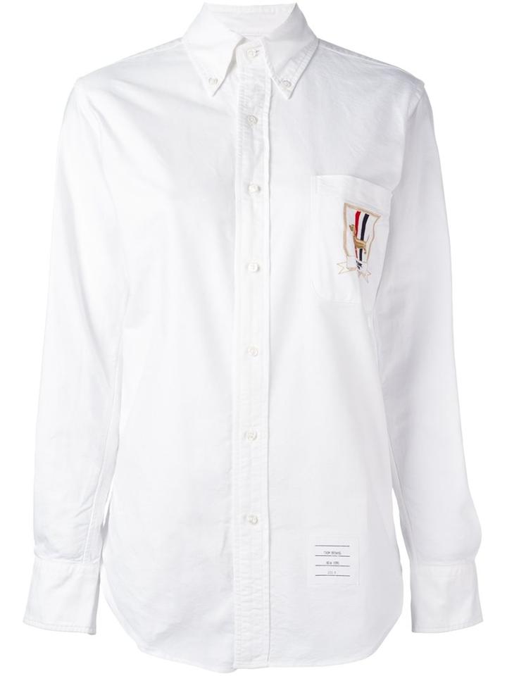 Thom Browne Embroidered Hector Patch Shirt