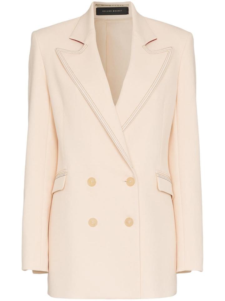 Roland Mouret Roland Gilroy Jkt Db 2pkt - Nude & Neutrals