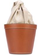 Staud Staud 029003ktn Tan Leather/fur/exotic Skins->bos Taurus - Brown