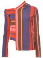 Peter Pilotto Asymmetric Striped Sweater - Multicolour