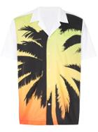 Ports V Palm Tree Front Print Shirt - White