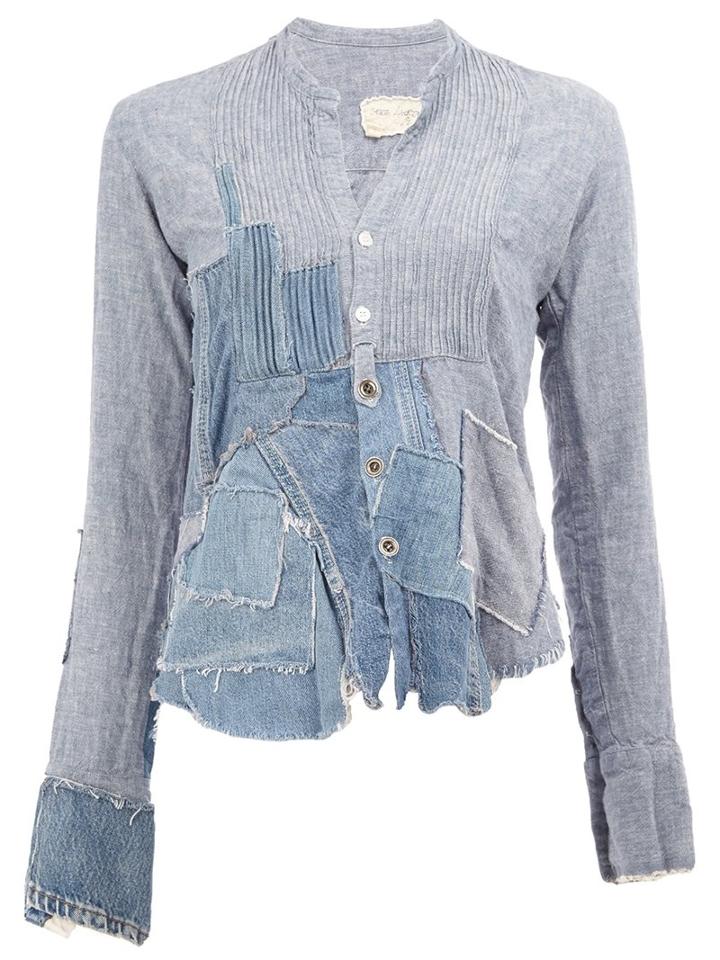 Greg Lauren Striped Longsleeved Shirt