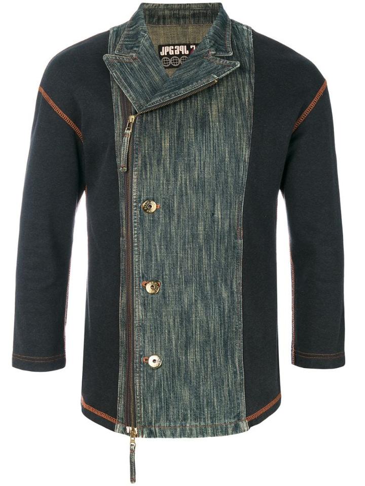 Jean Paul Gaultier Pre-owned Denim Panel Jacket - Blue
