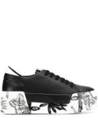 Liu Jo Printed Platform Sneakers - Black