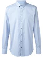 Dolce & Gabbana Classic Shirt, Size: 43, Blue, Cotton/spandex/elastane