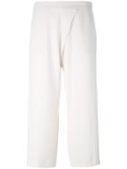 P.a.r.o.s.h. - Wide Leg Cropped Trousers - Women - Polyester - M, White, Polyester