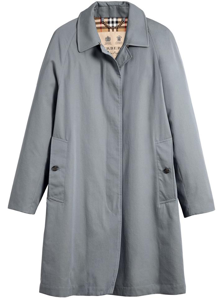 Burberry The Camden Car Coat - Blue