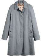 Burberry The Camden Car Coat - Blue