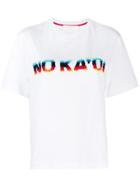 No Ka' Oi Sequin Logo T-shirt - White