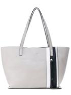 Hogan - Zipped Detail Shopping Bag - Women - Calf Leather - One Size, Grey, Calf Leather