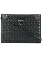Balmain Mini Domaine Quilted Shoulder Bag - Black