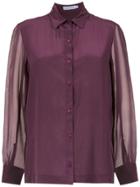 Mara Mac Silk Shirt - Pink & Purple