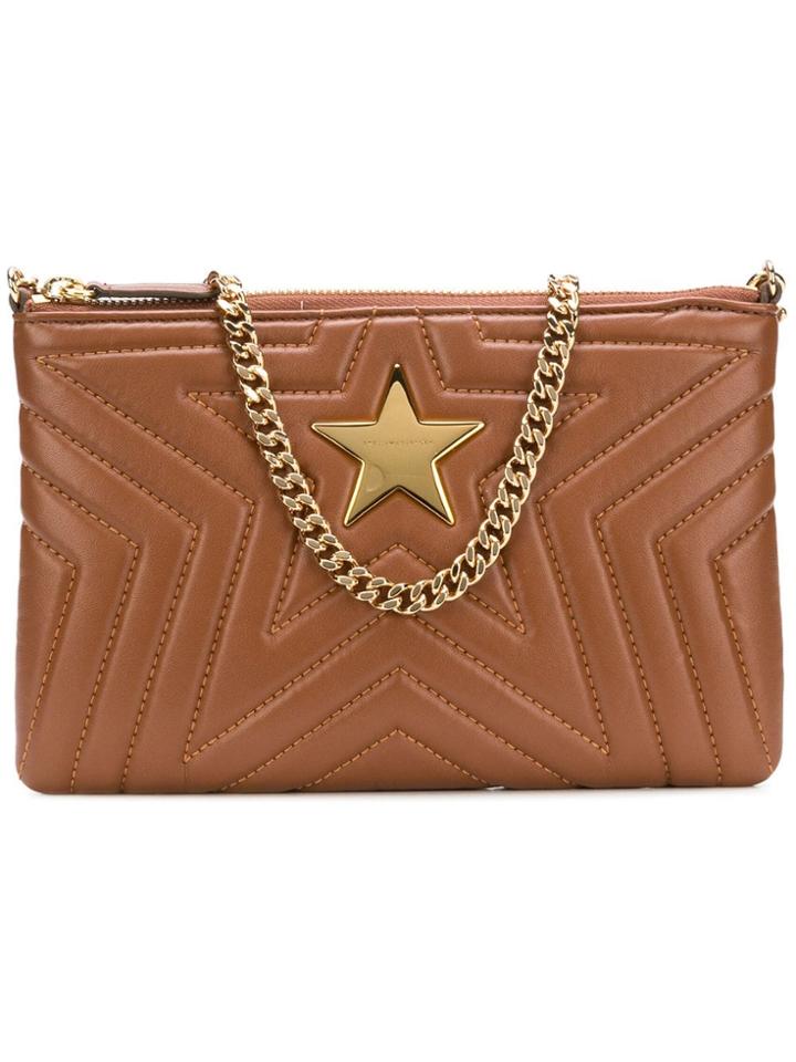 Stella Mccartney Star Embellished Bag - Brown
