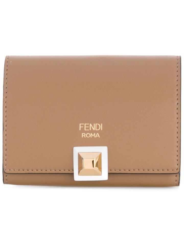Fendi Fold-over Wallet - Brown