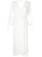 We Are Kindred Coco Split Sleeve Midi Dress - White