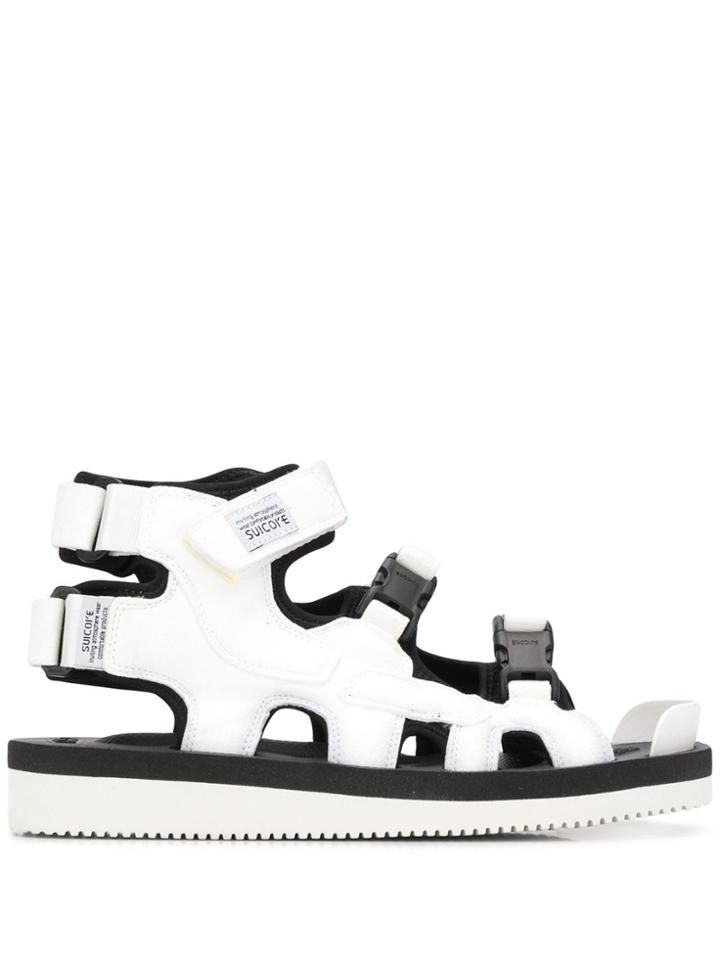 Suicoke Boak-v Buckled Sandals - White