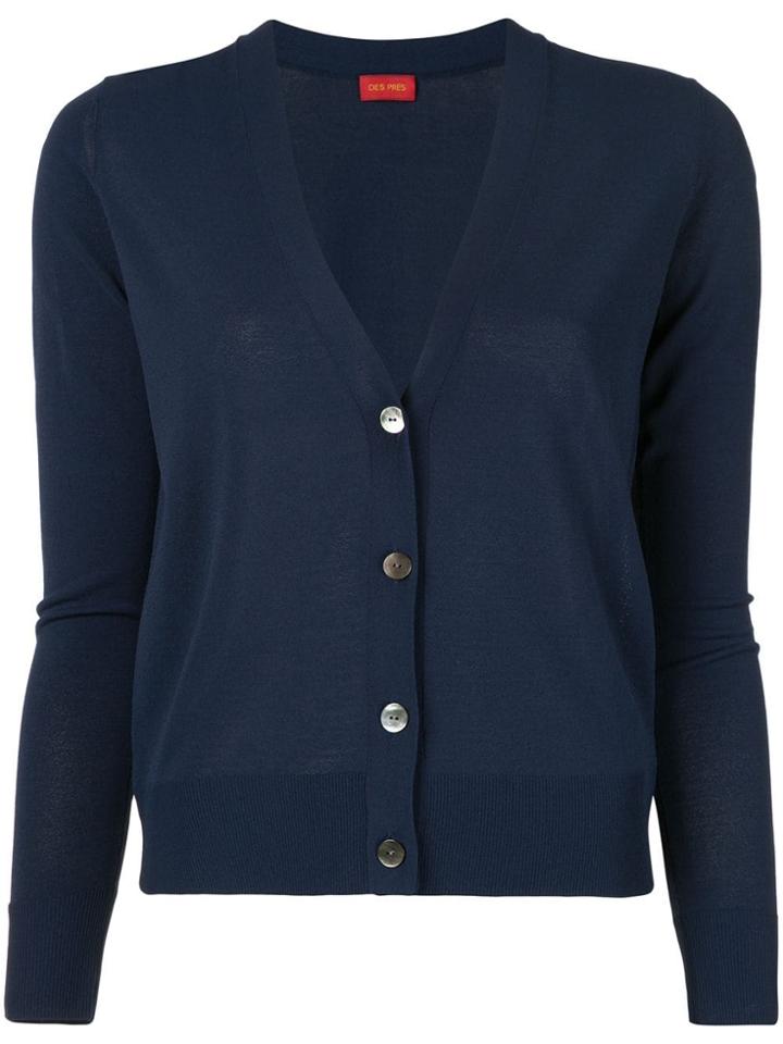 Des Prés Button Up Cardigan - Blue