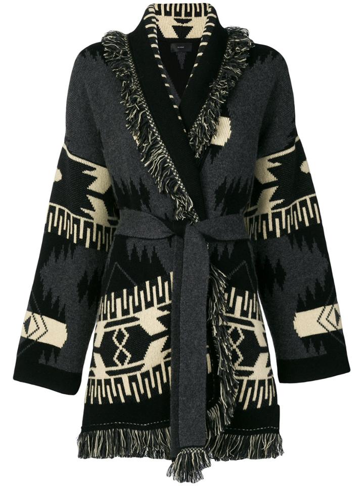 Alanui Aztec Cardi-coat - Grey