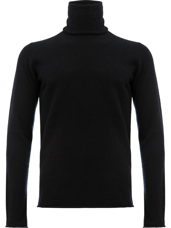 Label Under Construction Roll Neck Jumper - Black