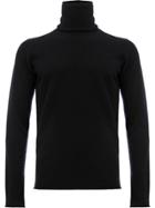 Label Under Construction Roll Neck Jumper - Black